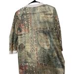 R & M Richards Vintage By Karen Kwong Green Multicolor Duster Photo 9