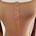 Princess Polly  brown button long sleeved bodysuit Photo 10