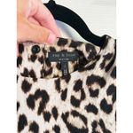 Rag and Bone  Silk Leopard Long Sleeve Wrap Dress Size 6 Animal Print Mobwife Glam Photo 4