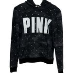 PINK - Victoria's Secret  Rhinestone Black/Gray Camo Hoodie Size Small Photo 0