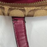 Coach Y2k  Signature Python Stripe Tote Bag Raspberry Photo 5