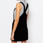 Lazy Oaf  “Messed Up” corduroy black Pinafore Dress fall Small Photo 1