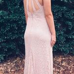 Prom Dress Tan Size M petite Photo 3