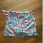Harold’s Bright Blue & Pink Floral Print Skirt Size 10 Photo 5
