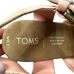 Toms  Women's Pink Suede TROPEZ Wedge Sandals Size 6.5 NEW Photo 4