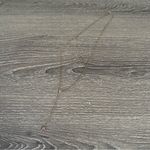 Jennifer Zeuner  Kara Rose Gold Lariat Necklace Triangle Arrow Photo 6