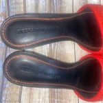 SIGERSON MORRISON Jara Specchio Mirror Sandal Heels Size 7 Red Photo 6