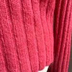 The Limited  Y2K Pink Off Shoulder Mohair Blend Sweater Whimsical Size L Photo 8