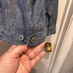 Jones & Co 100% Linen Cross Dye Button Up Jacket Blue Womens Size Large Photo 6