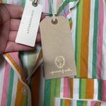 Anthropologie New Printfresh  pajama top in multicolor stripe sz XS Photo 5