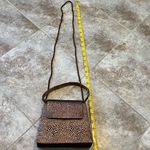 La Regale  Vintage Bronze Crossbody Purse Handbag Fabric Small Handle Strap Photo 3
