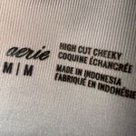 Aerie Neutral Striped Two Piece Bikini Set High Waisted Bottoms medium swimsuit Photo 1