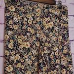 ZARA  WOMAN BLACK FLORAL WIDE LEG STRETCHY FLOWY BOHO PANTS SMALL Photo 6