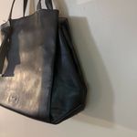 Nine West Dark Gray Pleather Tote Bag Photo 8