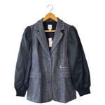 Maeve Anthropologie  NWT Mixed Media Tweed Bomber Jacket Size 6 Photo 2