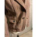 American Eagle Y2K Outfitters Vintage Houndstooth Blazer Tan Medium Photo 1