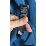 Chico's  Travelers 3 US Size XL Teal Tunic Top Slinky Knit Grommet Neckline Preppy Photo 4