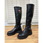 Blondo  Vienna Tall Black Boots Waterproof Sz 9 NWOB Sophisticated Moto Bike Boot Photo 2