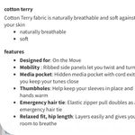 Lululemon *RARE* Scuba Full Zip Hoodie “SeaWheeze” size 8 in white and black Photo 3