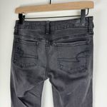 American Eagle  Black Washed Jeggings Sz 4 X-LONG Stretch Denim Photo 10