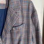 Free People Cali Plaid Blazer Blue Photo 5