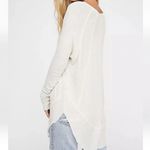 We The Free Free People  Thermal Long Sleeve Top Size Small white Cochineal Knit Photo 1
