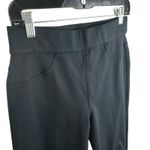 Spanx  Black Medium Rise Straight Leg Cropped Compression Leggings Size MP Photo 2