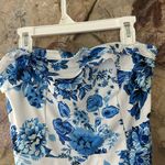 Commense Multi Floral Split Long Dress size M Blue Size M Photo 3