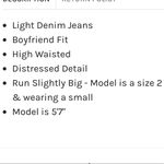 Blank Paige  Distressed Boyfriend Jeans. Size Medium. EUC. Photo 14