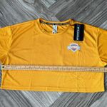 Alphalete Women’s Varsity Crop - Marigold,Size Medium Photo 4