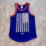 PINK - Victoria's Secret  Red, White, Blue American Flag Sequin Tank Top Medium USA Photo 0