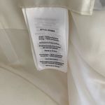 David's Bridal NWT  Ivory Empire Crinkle Chiffon Gown with Lace Applique Size 10 Photo 6