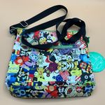 Disney A Very Cute Small Black Printed Heart Shaped Lesportsac Coin Purse Photo 1