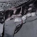 ZARA BASIC Small Black Blouse Sleeveless beaded Lace Embroidery​ Photo 6