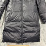 Eileen Fisher  Down Reversible Black Puffer Long Length Full Zip Coat Photo 2