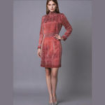 No Brand Mini Dress Red Velvet Rhinestone Long Sleeve Woman's Size Large‎ Photo 1