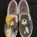 GROUND UP DISNEY TIM BURTON NIGHTMARE BEFORE CHRISTMAS SLIP ON JACK& SALLY SHOES Black Size 11 Photo 3