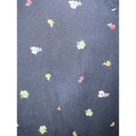 Sanctuary Anthropologie Women Top L Black Floral Ruffle Lined Smocked Blouse Photo 2