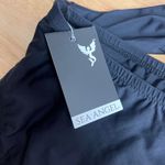 Sea Angel  Women's Black High Cut Tie-Front Bikini Bottom - Size Small - NWT Photo 3