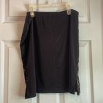 Fashion Bug  Women's M Vintage Y2k Slip Skirt Black Stretch Paisley Whimsigoth Photo 2