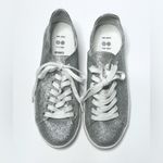 Schutz Sanjay Silver Glitter Sneakers Tennis Shoe Size 8 Photo 9