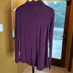 Fenn Wright Manson  Plum Turtleneck High Low Modal Top Size Large Photo 3