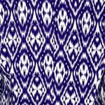 Chico's  Blazer Womens Medium Crocus Purple White Tribal Ikat Print Office‎ Casual Photo 5