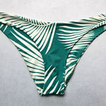 Green Leaf Tropical‎ Swim Beach Cheeky Flirty Boho Bikini Bottom L Large Photo 0