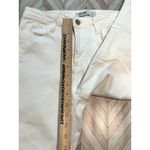 Just Black Womens Size 26 White High Rise Frayed Hem Cropped Jeans Photo 7