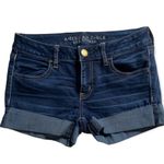 American Eagle Outfitters SZ 4 blue denim shorts Photo 0
