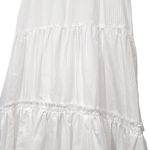 NEW La Ligne Beatrix White Cotton Silk Blend Tiered Midi Dress Womens XL NWT Photo 5