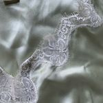 Notations Clothing Co. by  Green Silk Lace Trim Camisole M Photo 1