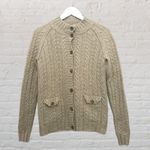 Banana Republic Cable Knit Cardigan S Cashmere Wool Tan Photo 1