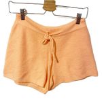 Anthropologie  Saturday Sunday XS Orange Brenna Soft Fuzzy Pull on Lounge Short Photo 1